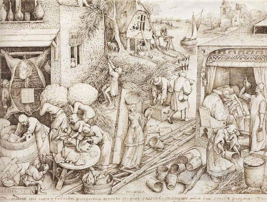 Prudence Flemish Renaissance peasant Pieter Bruegel the Elder Oil Paintings
